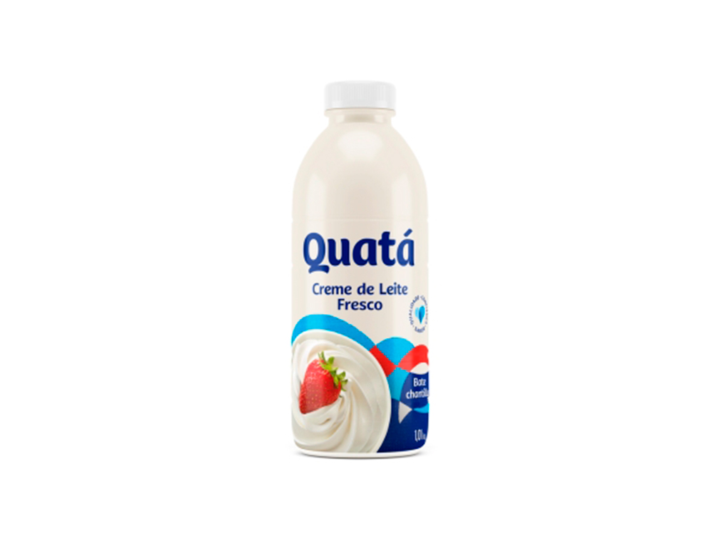 CREME DE LEITE PASTEURIZADO QUATÁ 1,01 KG (CX 12 UN)